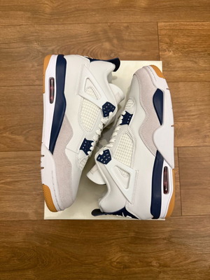 Air Jordan 4 Retro SB brand new with tags, white, size 45