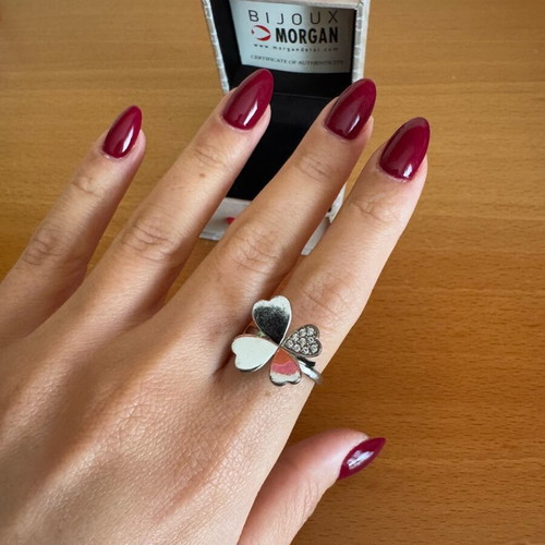 Morgan ring like new, silver with box