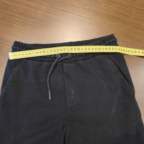 Zara boys' pique fabric bermuda shorts black size 152cm like new