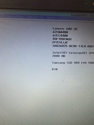 Lenovo G40-30 μεταχειρισμένο, Celeron N2840, 2GB DDR3, 500GB HDD, χωρίς πληκτρολόγιο