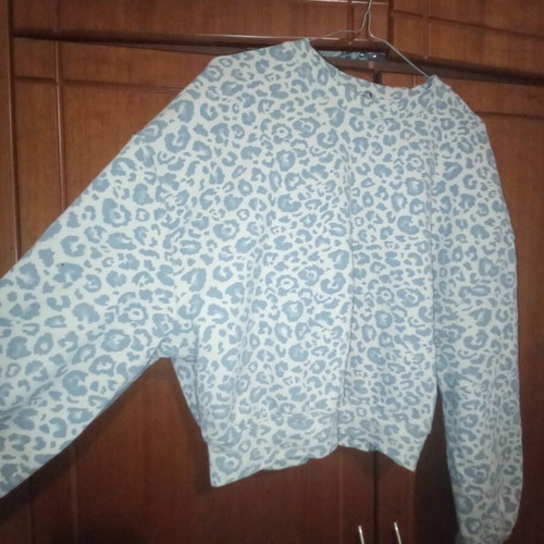 Zara blouse like new, size M, white and blue