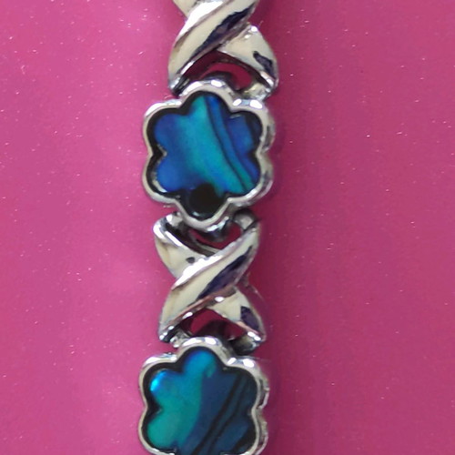 Silver 925 bracelet with opal stones new, 19 x 0.5 cm
