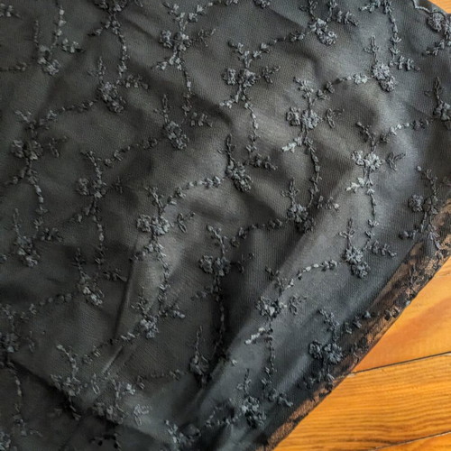 Dress with lace like new, black, size L