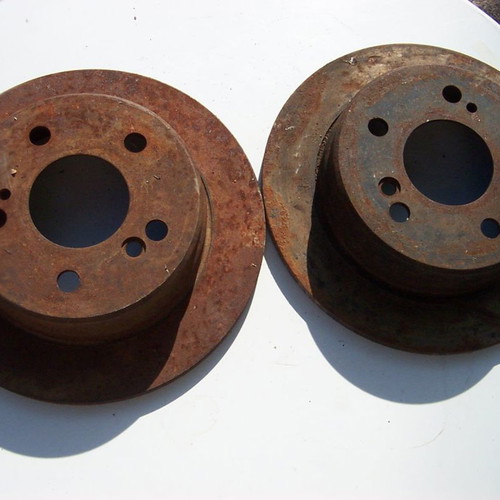 Mercedes 190E rear brake discs used, genuine good condition