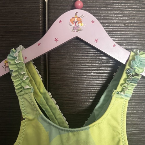 Zara girls' one-piece swimsuit with lemon print, like new, size 4 years