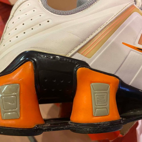 Nike Shox O'Leven sneakers, white and orange, EU 45 / US 11