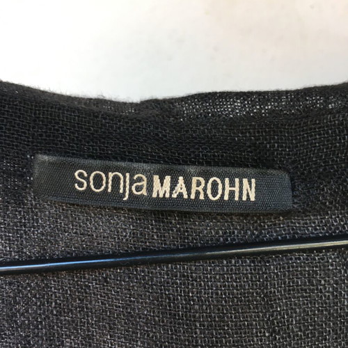 Summer transparent cotton shirt Sonja Marhoni like new black brown