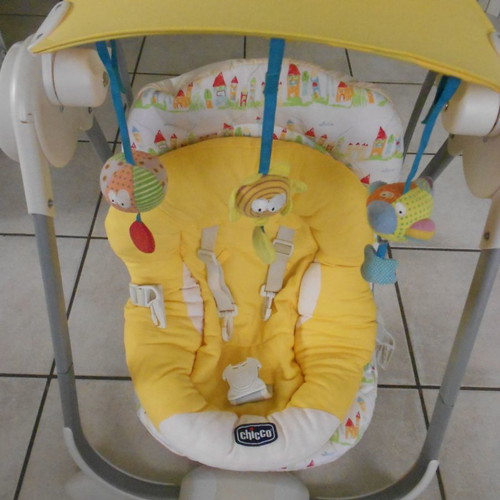 Chicco Altalena Polly Swing baby cradle used