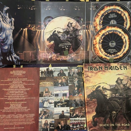 Iron Maiden 3-disc DVD Death on the Road like new, metal