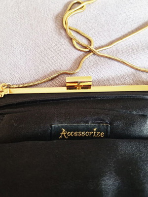 Accessorize Shoulder Clutch Bag with Black Sequins New
