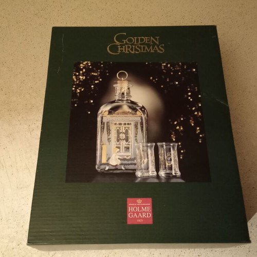 Holmegaard Christmas Carafe Set like new