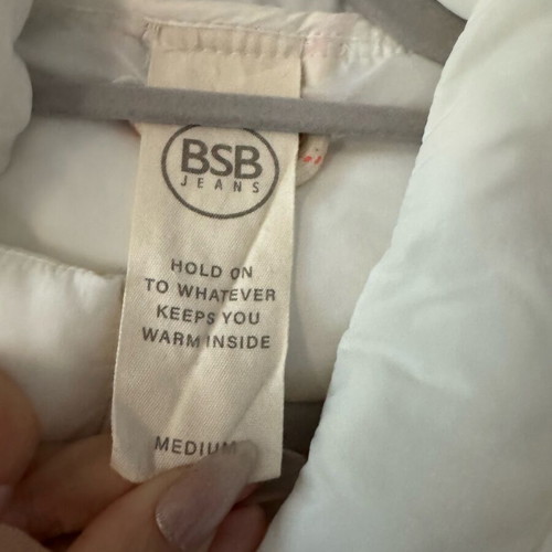 Bsb jacket medium white like new