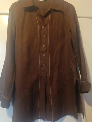 Raxevsky women's brown shirt 100% linen like new, size M