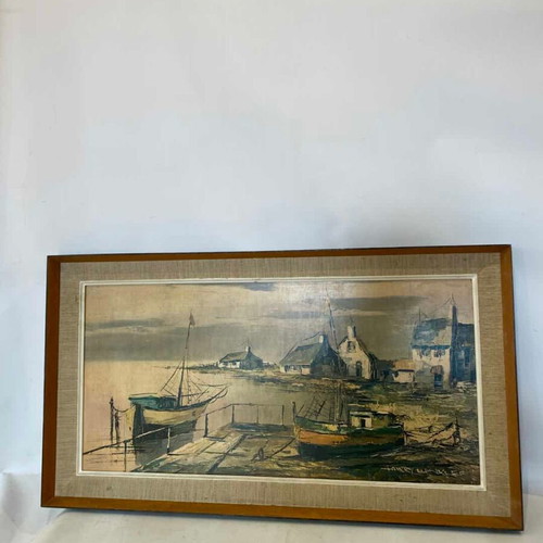 Vintage painting 52x90 used print
