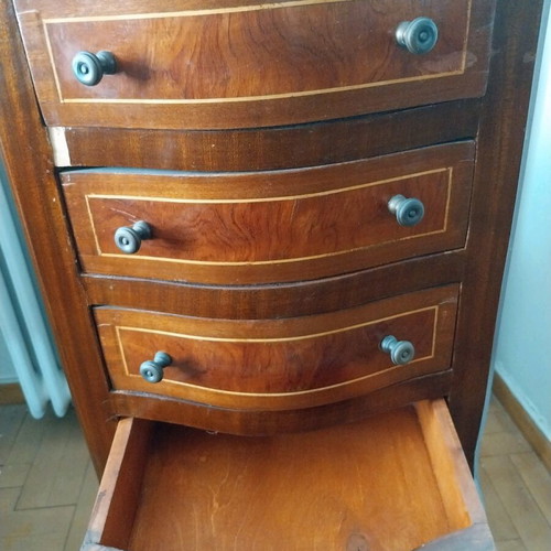 Vintage chest of drawers used with wear on one drawer