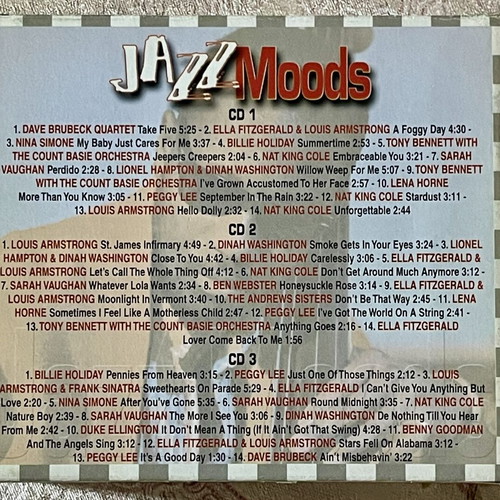Jazz Moods 3-CD Box Set like new, classic jazz anthology