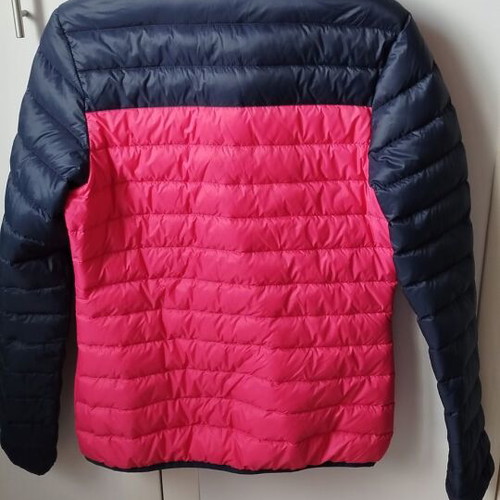 Women's lightweight puff jacket like new, pink and blue, size XS