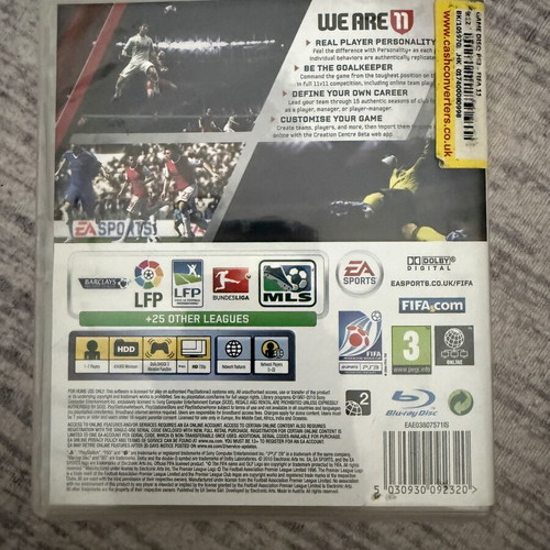 FIFA 11 PS3 game, like new, complete