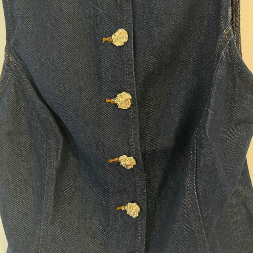 Zara denim vest, new, size S