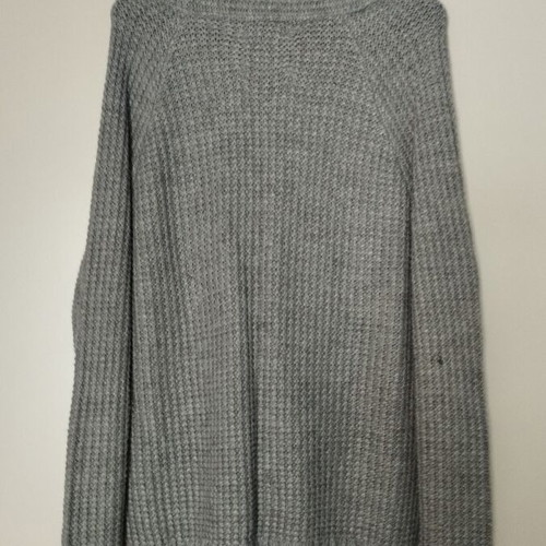 Funky Buddha men's grey knitted cardigan with buttons, size L