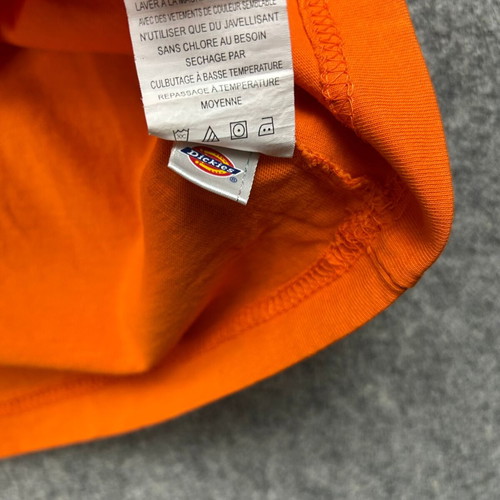 Dickies T-shirt 3XL orange with pocket, 100% cotton