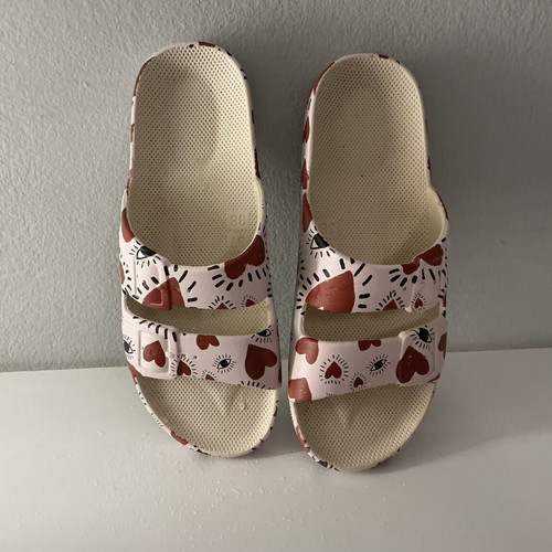 Moses flip flops like new, size 37/38, red and pink