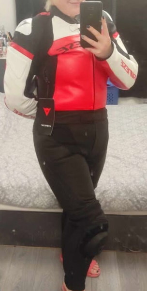 Дамски кожен костюм за мотор от 2 части Dainese Mirage