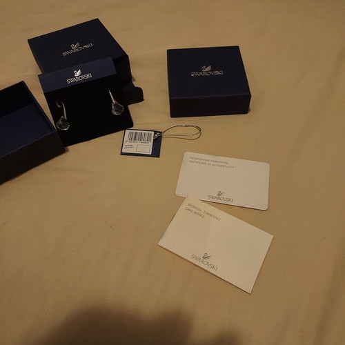 Swarovski μεγάλα σκουλαρίκια σταγόνα βροχής καινούργια