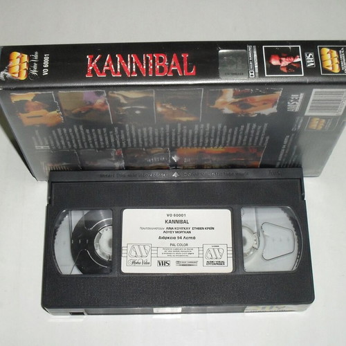 Kannibal VHS tape used, thriller with subtitles