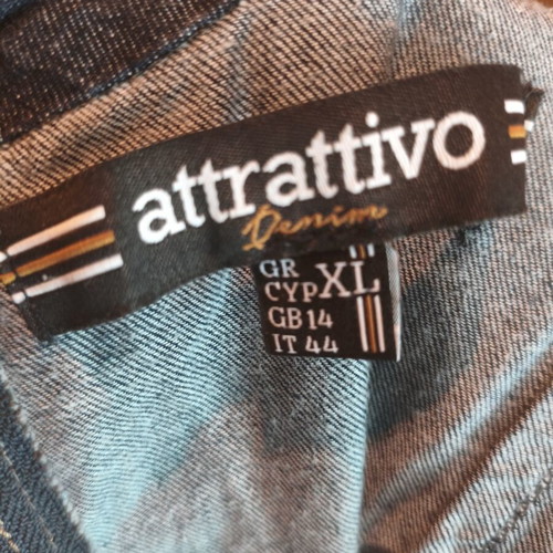 Attrattivo denim mini dress like new, blue