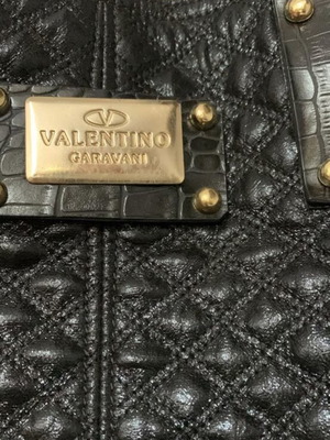 Valentino Caravani bag like new, large, quilted, waterproof material