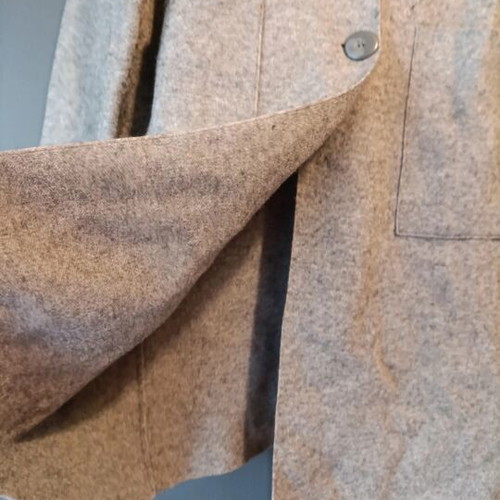 Zara gray knitted coatigan with lapel and patch pockets, like new
