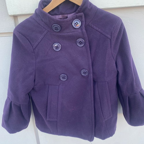 Purple coat used, size M