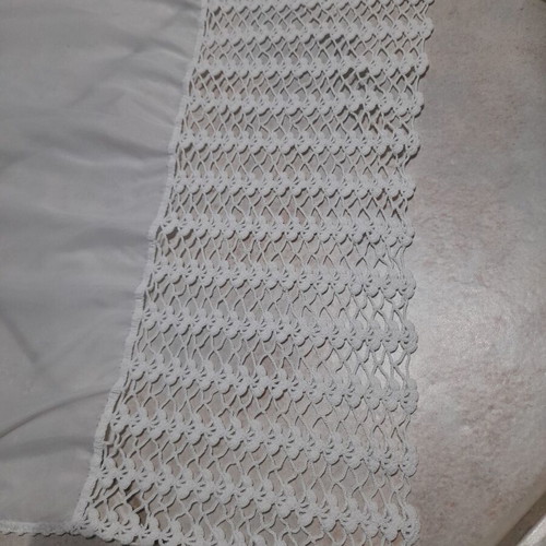 Set of 2 Semen table linens with handmade knitted lace, like new