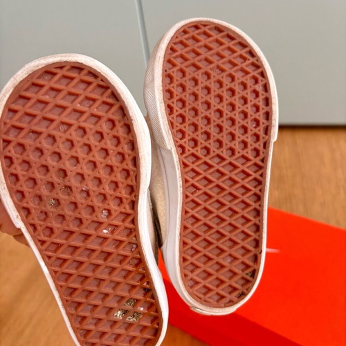 Vans shoes used with velcro and glitter size 21.5