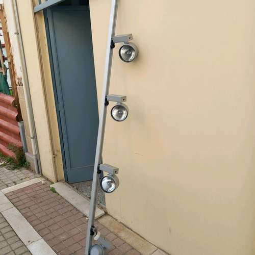 Lighting bars used, set of 2, length 215 centimeters