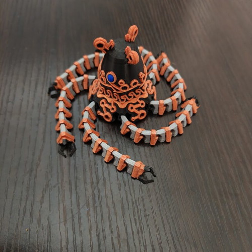 3D Printed Legend of Zelda Guardian new, articulated