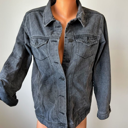 Denim jacket Jacqueline De Yong like new, gray, size M