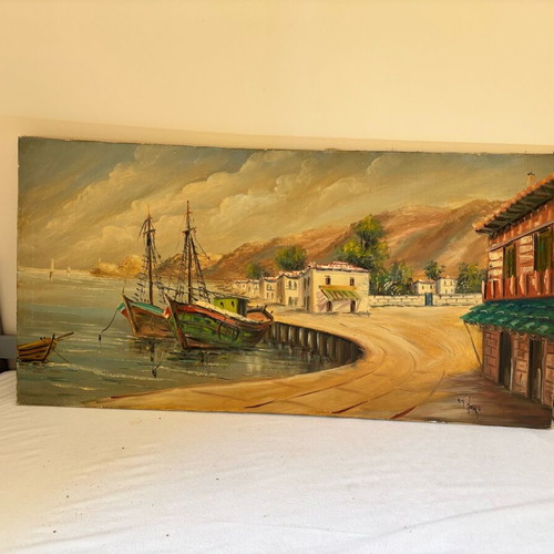 Long oil painting canvas like new