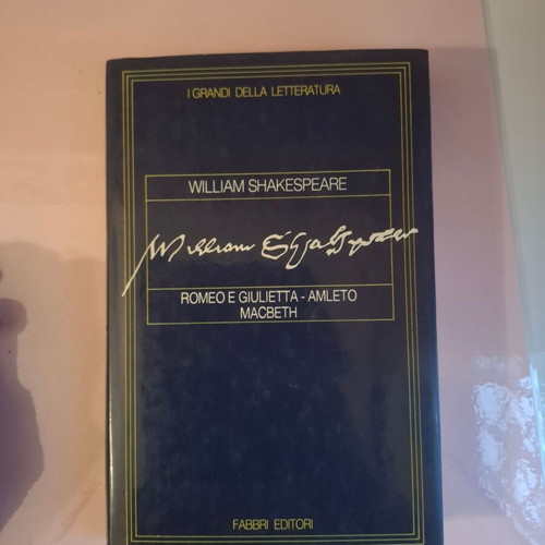William Shakespeare Classic Plays in Italian like new