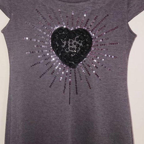 Short grey dress used, size S