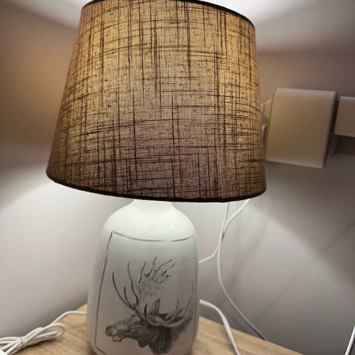 Table lamp set used with ceramic base, portatif style