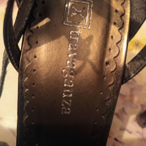 Xtravaganza bronze pointed-toe heels size 39 used with ankle strap