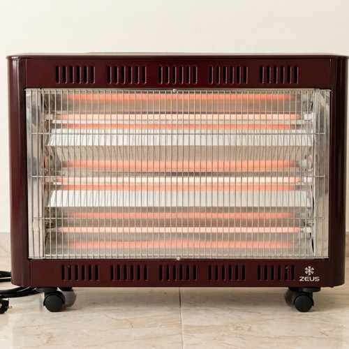 Zeus WHT 6040 electric heater used, 2700W, burgundy