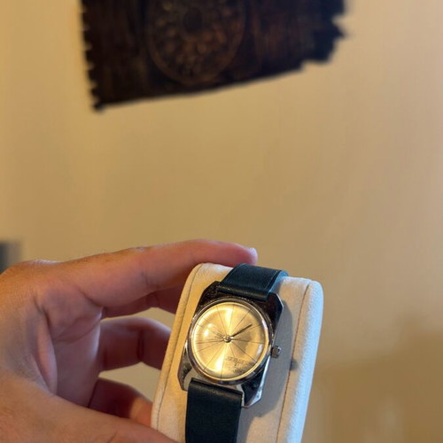 Seiko Skyliner vintage watch refurbished, white and silver