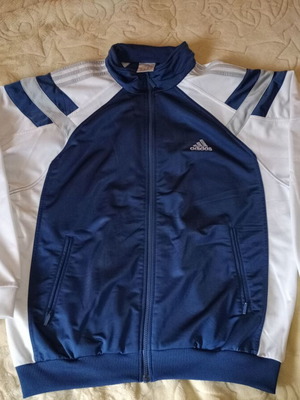 Adidas 90's jacket XL like new, white and blue