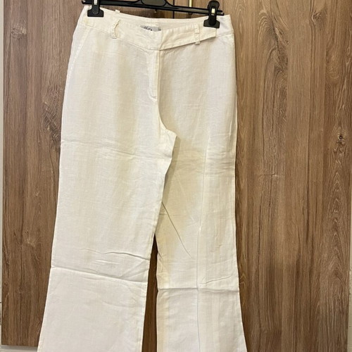 Linen pants white, like new, size M 38 10
