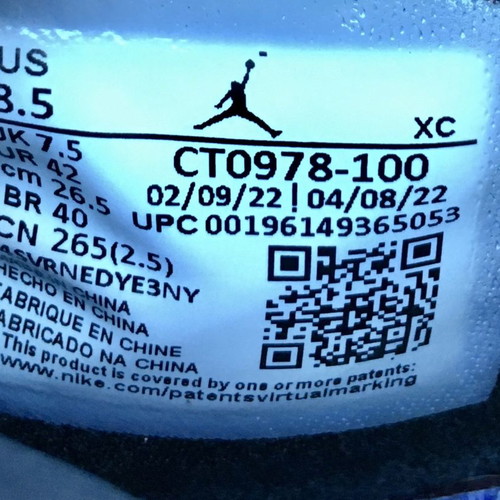 Air Jordan 1 High used, size 42, multicolor