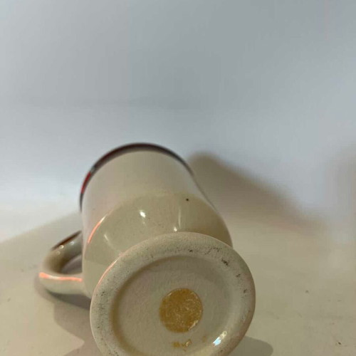 Vintage handmade ceramic Florida souvenir mug used