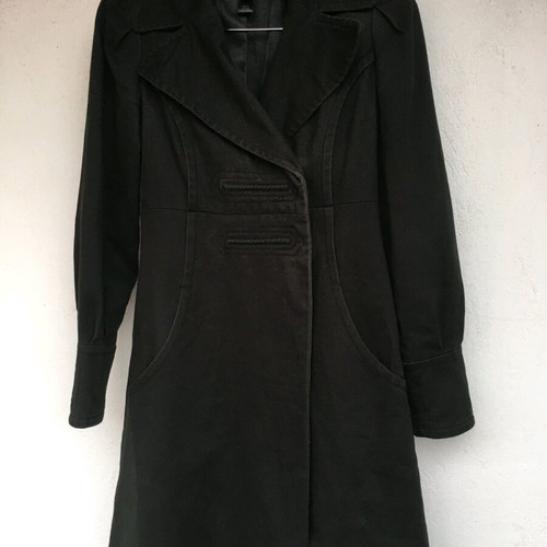 Mango cotton trench suit S like new, black